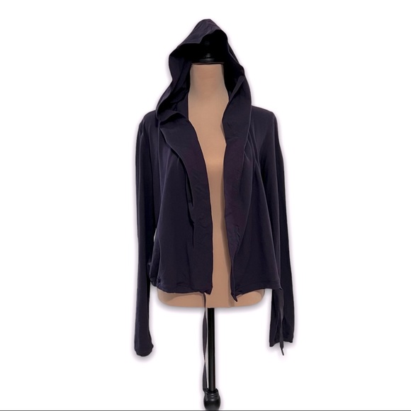 Lululemon Ready To Rulu Wrap Hooded Jacket 6/Small Boysenberry Dark Purple Yoga - Picture 4 of 16